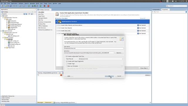 JDeveloper 12c - Creating your First Application смотреть онлайн