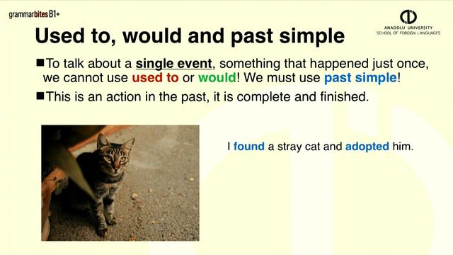 B1+ used to, would and past simple смотреть онлайн