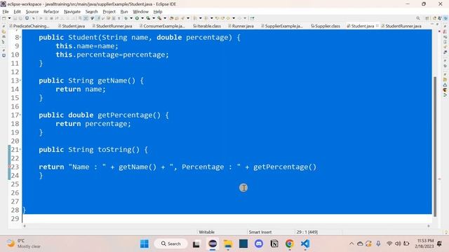 Java8 | 29 | Supplier another example | Tamil смотреть онлайн