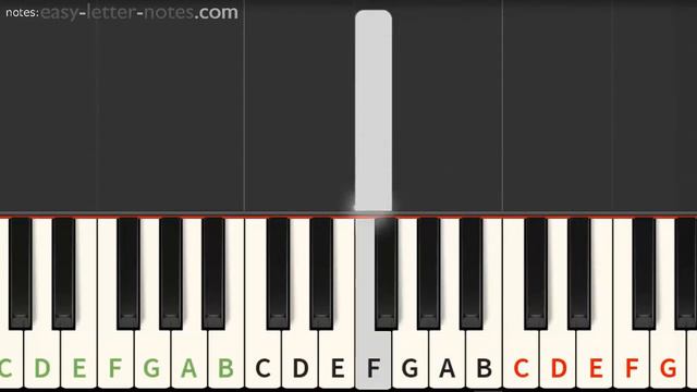 LET IT SNOW - easy letter notes for piano - christmas смотреть онлайн
