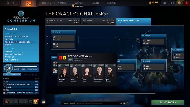 DOTA 2 - THE ORACLES CHALLENGE! PREDICTIONS! смотреть онлайн