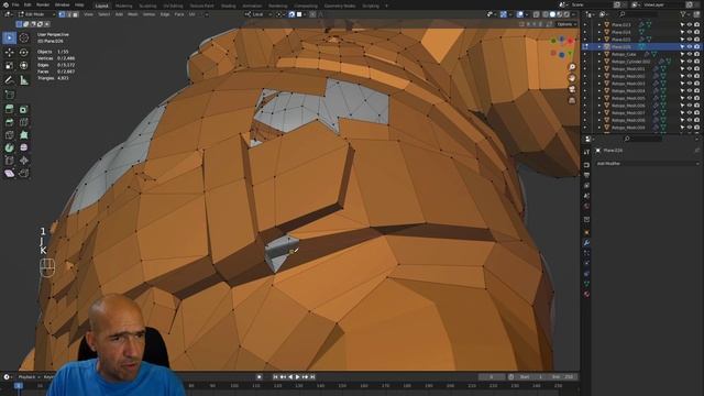 32. Start retopo the weapon - Create a commercial game 3D character смотреть онлайн