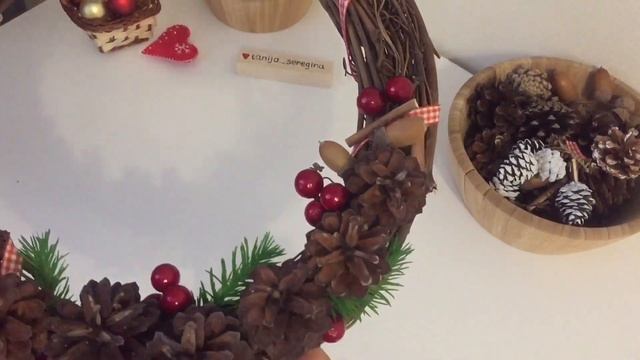 Новогодний венок своими руками! смотреть онлайн