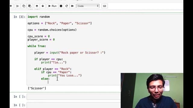 Python Project 4: Rock Paper Scissor | While Loop | Absolute beginner Project смотреть онлайн