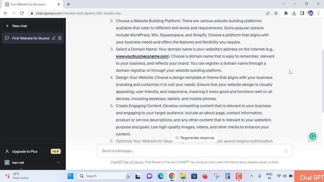 how to create first website for my business - Chat GPT explained смотреть онлайн
