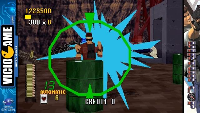 ? Virtua Cop (Sega Saturn) Complete Gameplay смотреть онлайн