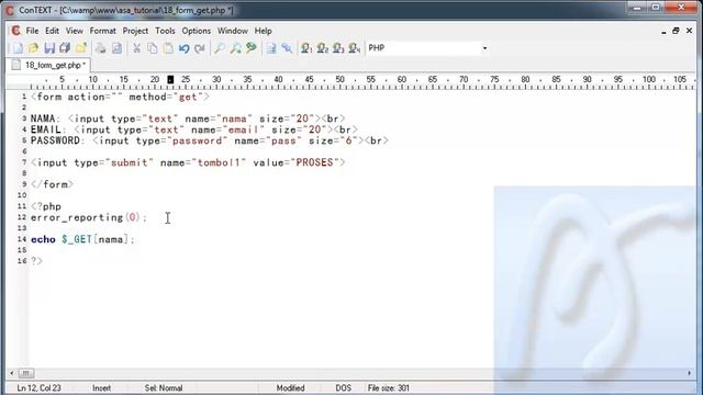PHP Dasar Video Tutorial 018 Form dan Get смотреть онлайн