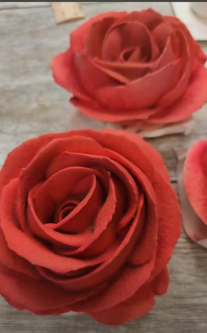 Роза из зефира ???от Карины Загоскиной