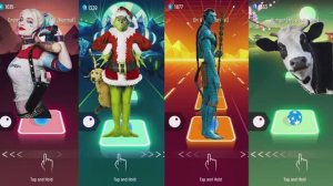 Suicide Squad VS Grinch VS Avatar VS COWS I EDM Rush Tiles Hop Coffin Dance