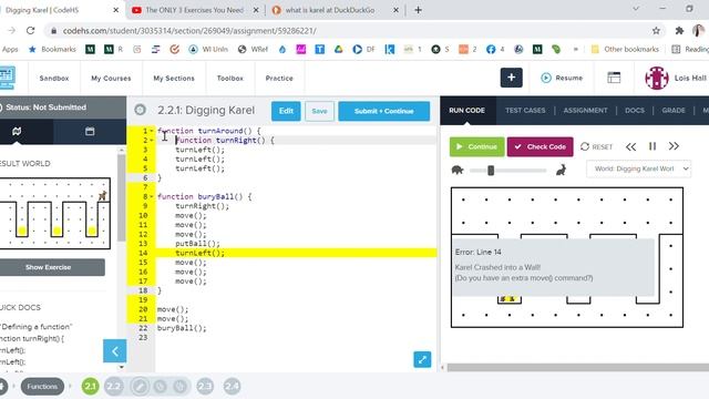 Digging Karel I CodeHS смотреть онлайн