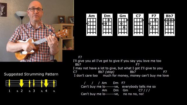 Can't Buy Me Love - The Beatles - Ukulele Strum-Along Lesson - Jez Quayle смотреть онлайн