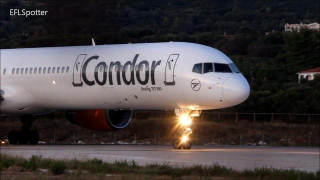 CONDOR Boeing 757-300 | LOUD Take Off from Kefalonia Airport (LGKF) | EFL Planespotting смотреть онлайн