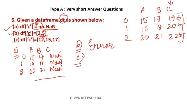 TypeA || Python Pandas I || Sumita Arora Solution || CBSE IP 065 || Class XII смотреть онлайн