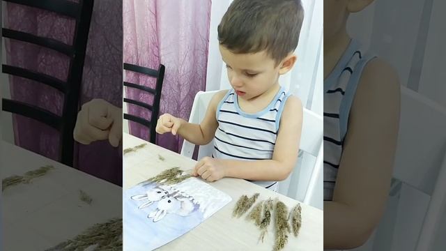 Зимние поделки с детьми. Поделки из природных материалов. смотреть онлайн