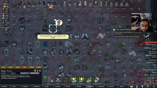 Too Many Close Calls - Terminator 2059 - RimWorld: Biotech #49 смотреть онлайн