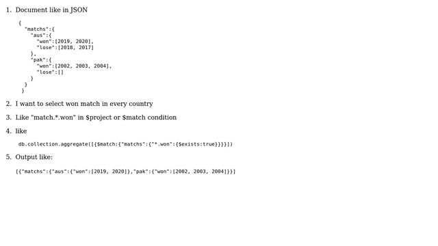 project field in MongoDB with I don't know intermediates field name смотреть онлайн