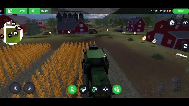 Farming pro 3 multiplayer game First look ,harvest wheet , best game смотреть онлайн
