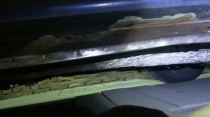 Шкода Октавия ремонт порогов и окраска крыши и двери багажника