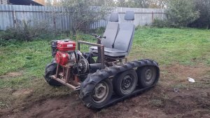 Вездеход на гусеницах из тракторных покрышек. Восстанавливаю.