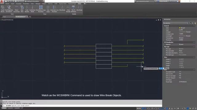 Wire Break 2018 App Demo ver: 2018.2.0.0 | AutoCAD 2018 смотреть онлайн