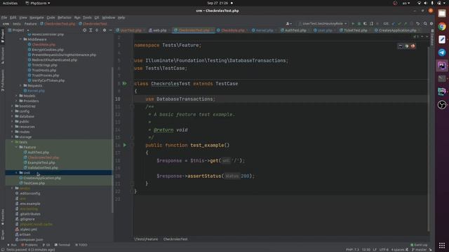 Laravel&Vue CRM.14: Разделение ролей, Middleware параметры смотреть онлайн