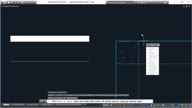 AUTOCAD - ESPESSURA DE LINHA (Comando PE / WIDTH) / How to change line thickness (width) / PEDIT смотреть онлайн