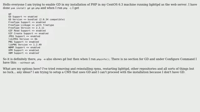 Installing GD on Centos 6.3 смотреть онлайн
