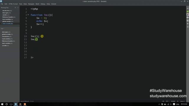 008 Static variable in PHP - Hindi смотреть онлайн