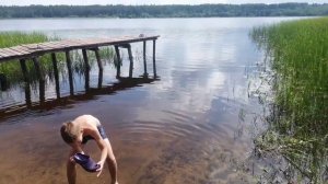 Мастер-класс по рыбалке Тапком😁 #Орлинское озеро! Юг Ленинградской области #рыбалка