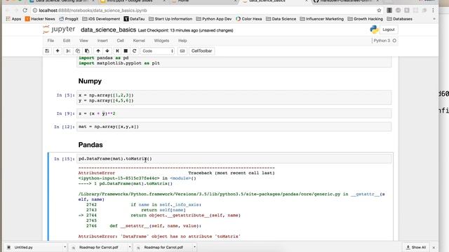 3. Data Science: Getting Started - Numpy, Pandas, & Matplotlib смотреть онлайн
