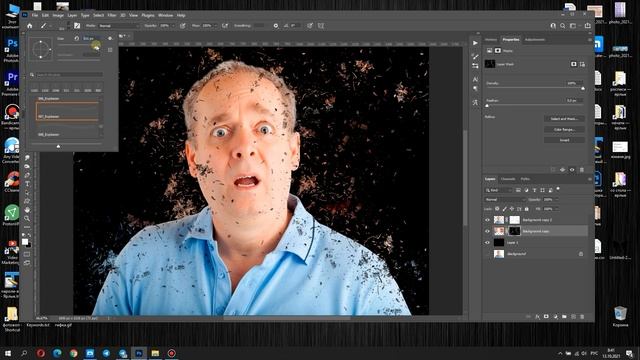 CHILLING, DECAY EFFECT: disperssion effect Photoshop Tutorial смотреть онлайн