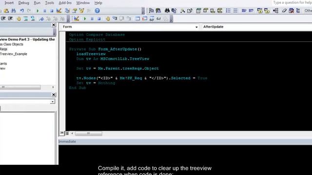 Treeview in MS Access: Part 3 - Updating the treeview, Helper functions смотреть онлайн