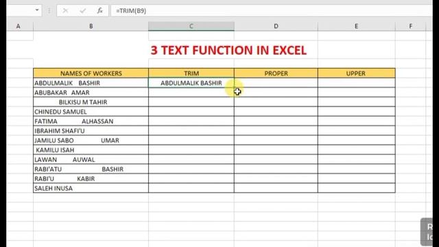 HOW TO USE 3 POWERFUL TEXT FUNCTION IN MICROSOFT EXCEL FOR BEGINNERS смотреть онлайн