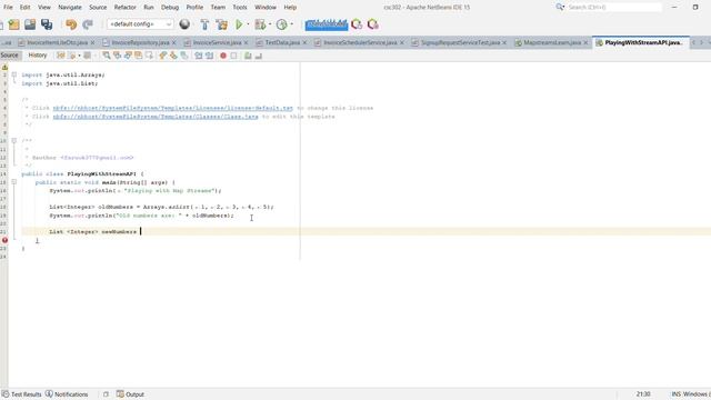 JAVA Stream API Example with Integers смотреть онлайн