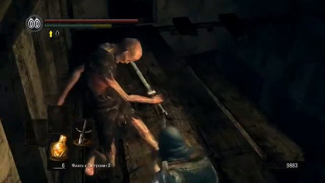 Dark Souls - серия 14 (Нарисованный Мир Ариамис и его узник - Присцилла Полукровка) смотреть онлайн
