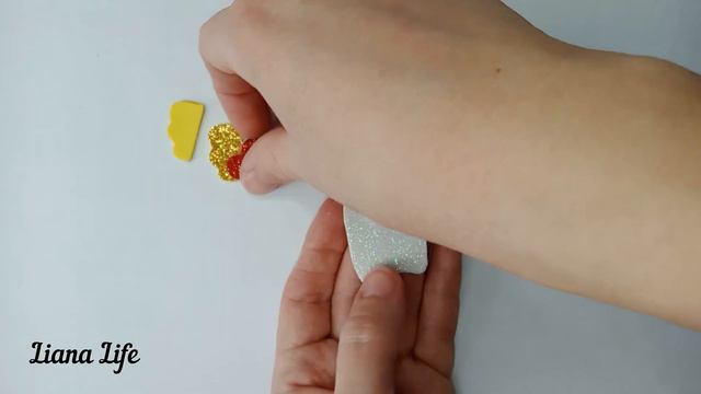 Заколка из фоамирана Своими руками DIY Заколка Валентинка смотреть онлайн