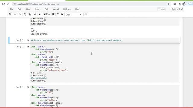 Multiple Inheritance with example using Python by Dr. M. Arthi смотреть онлайн