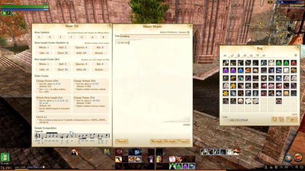 ArcheAge - Composing Music and Leveling Artistry (more)