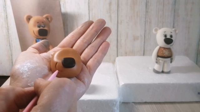 МК Мимишка Кеша из мастики _ Как слепить Кешу из мультика мимимишки _Cake Topper _ bear cake toppe смотреть онлайн
