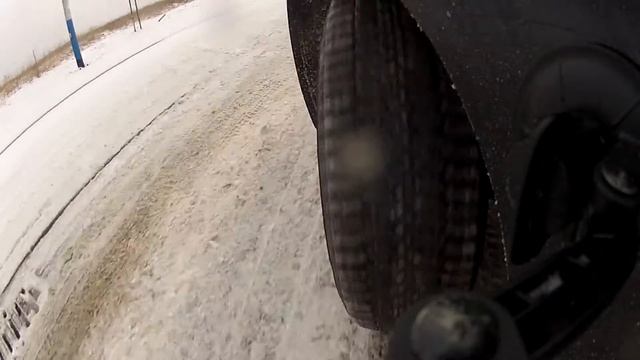 Nokian W+ 185/70 R14 front wheel snow test 1 смотреть онлайн