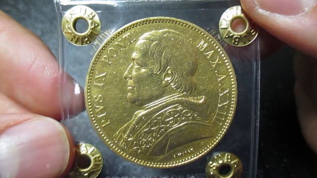 Moneta 100 Lire d'Oro "Papa Pio IX" dello Stato Pontificio - Rara смотреть онлайн