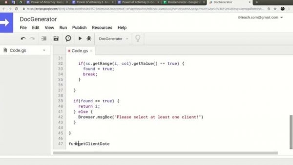 Как автоматически вставлять данные в Google Docs, используя Google Apps Script