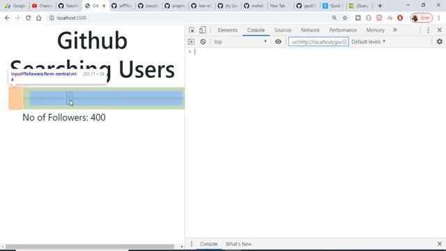 Github Rest API V3 Searching Users By No of Followers Example in Javascript смотреть онлайн