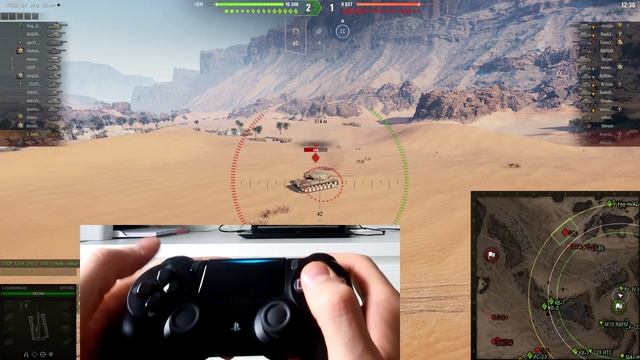 Как играть в World of Tanks на ПК с джойстиком DualShock 4 / How to play WoT with Dualshock 4. смотреть онлайн