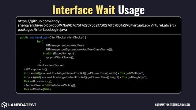 org openqa selenium support ui Interface Wait with example смотреть онлайн