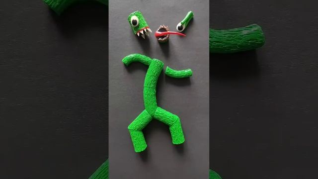 Роблокс ?Радужные друзья - Зелёный / Green / Roblox - из пластилина #shorts смотреть онлайн