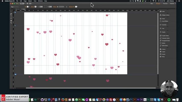 Valentine's Day Effect | Particles.js Widget | Adobe Muse CC | Muse For You смотреть онлайн