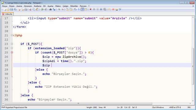Php ile Arşivleme (ZIP) Yapalım смотреть онлайн