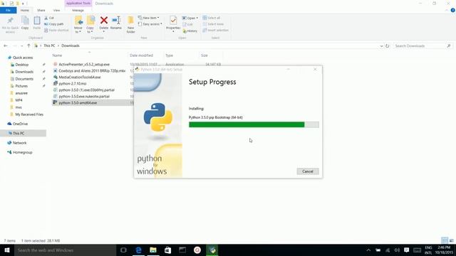 How To Install Python and Virtualenv In Windows 10/8/7 смотреть онлайн
