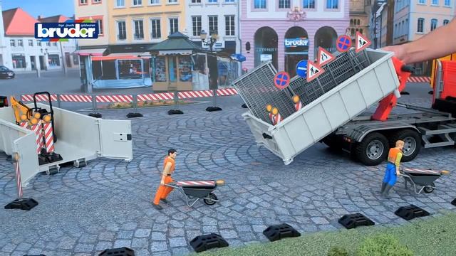 Bentoys.nl - Bruder Mercedes Benz Arocs met afrolcontainer - 03622 смотреть онлайн